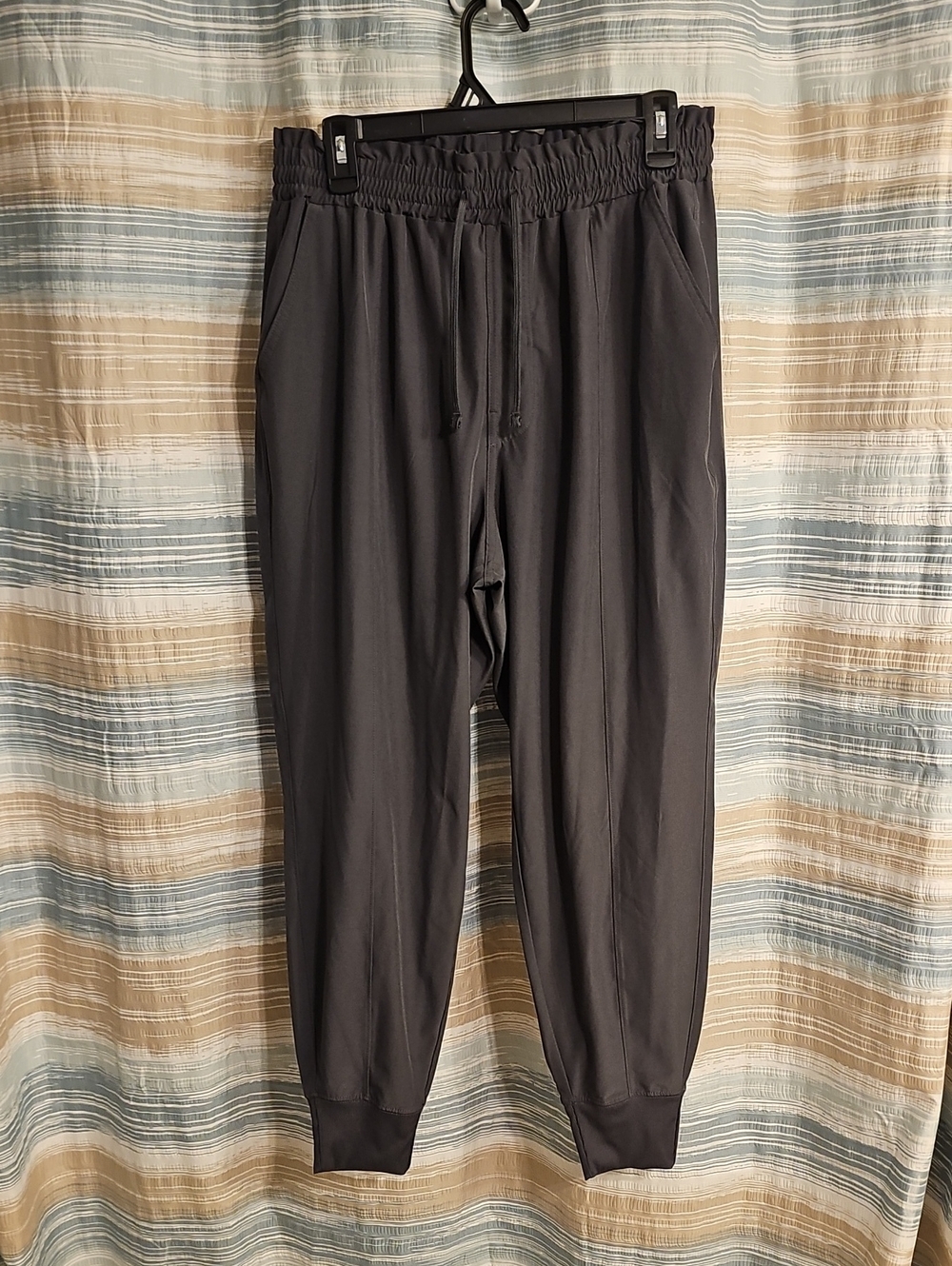 Women's Black Jogger Pants - Elastic Waist Casual Pants
